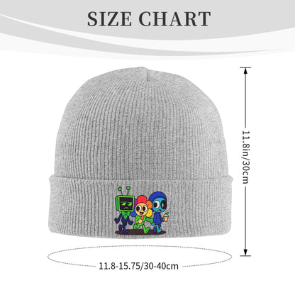 Dandys World Vee Moonflower Knit Hat Beanie Winter Hats Warm Acrylic  Fashion Catoon Caps Men Women Gifts,