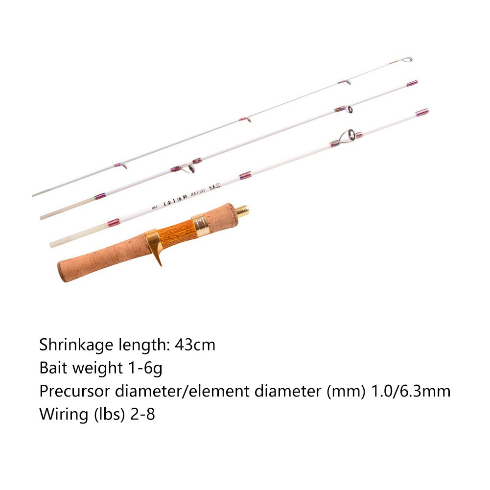 Vara de Pesca Telescópica XUL Macia Ultraleve Mini Vara de Pesca Rotativa Portátil Varas de Pesca de 4 Seções de Fibra de Vidro Equipamento de Pesca