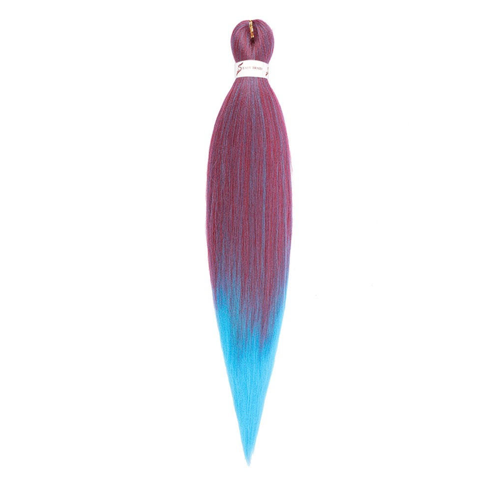 Cabelo Sintético Trançado Pré-esticado Profissional Sem Coceira Fibra Que Sela Em Água Quente 30'' Ombre Textura Yaki Extensões de Cabelo para Trança