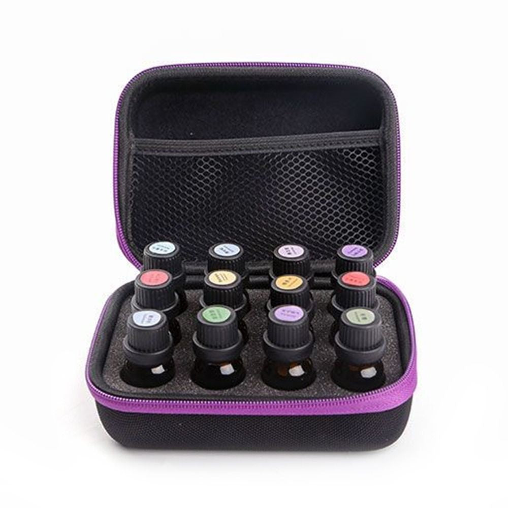 12 Slots Essential Oil Case for DoTERRA 5ML 10ML 15ML Essential Oil Roller Bottles Organizer Holder Perfume Hanging Storage Bag