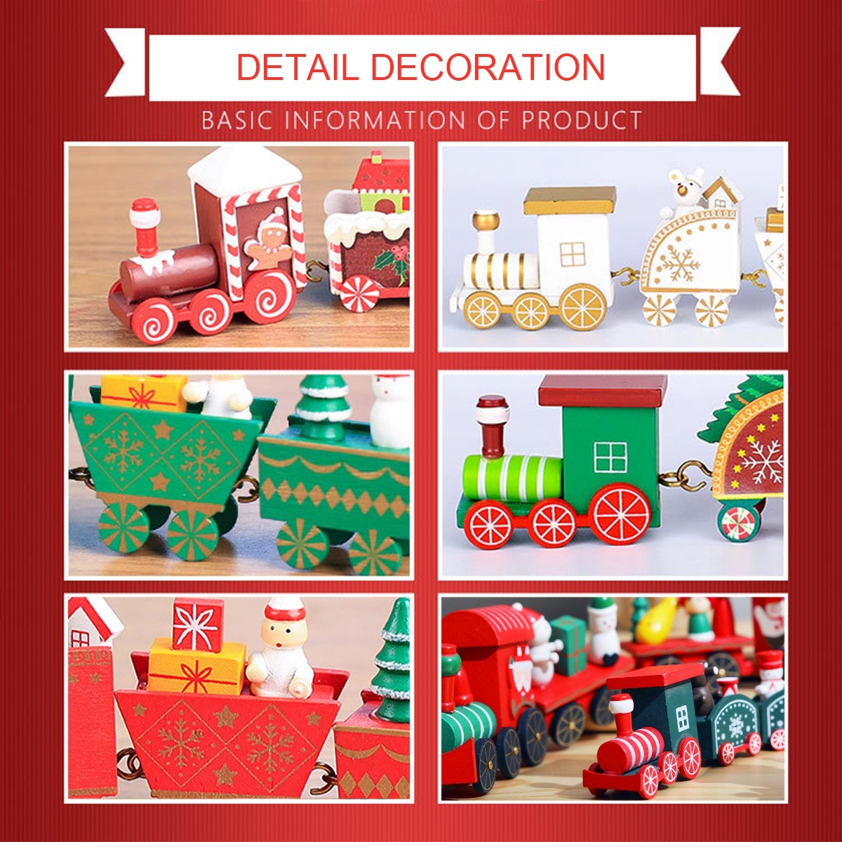 Wooden/Plastic Train Christmas Ornament Merry Christmas Decoration For Home 2025 Xmas Gifts Noel Natal Navidad New Year 2026