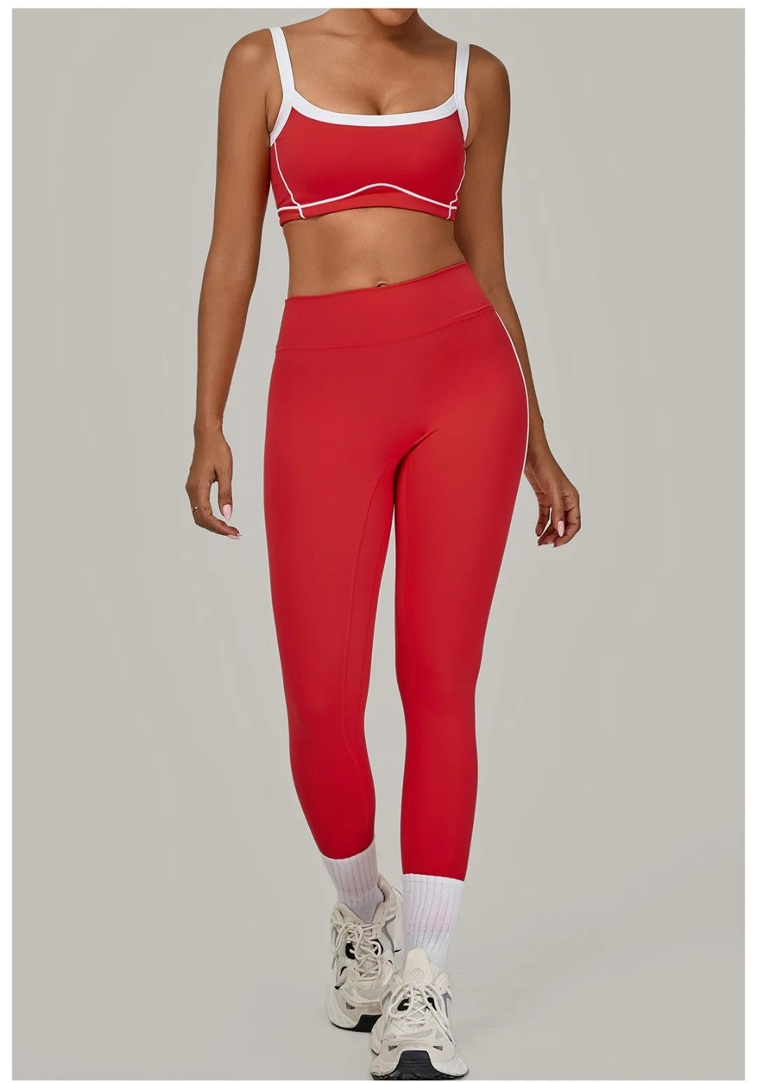 Yoga Suit Sports Fitness High Waist Peach Hip Tight Removable Padding Sports Bra Outfit Running Workout Clothes Gym Leggings Set