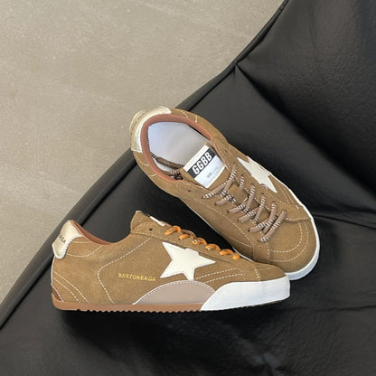 Genuine Leather Inner Higher Retro Star Rubbed Doing Old Dirty Shoes Women Leather Pigskin Top Athletic Casual Board Shoes