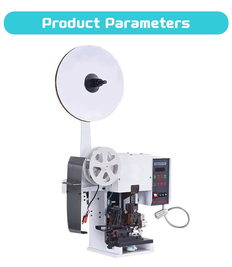 Máquina horizontal automática multifuncional para crimpar e decapar cabos com terminais para cabos multicoaxiais com revestimento AWG36-AW20