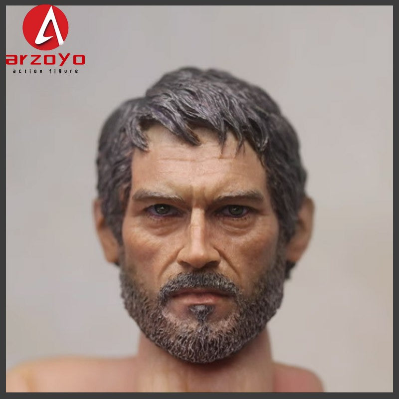 EM ESTOQUE 1/6 Escala The Last Survivor Joel Head Sculpt Modelo De Escultura De Cabeça De Soldado Masculino Compatível Com Corpo De Figura De Ação De 12 Polegadas Em Estoque