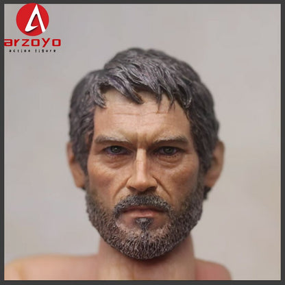 EM ESTOQUE 1/6 Escala The Last Survivor Joel Head Sculpt Modelo De Escultura De Cabeça De Soldado Masculino Compatível Com Corpo De Figura De Ação De 12 Polegadas Em Estoque