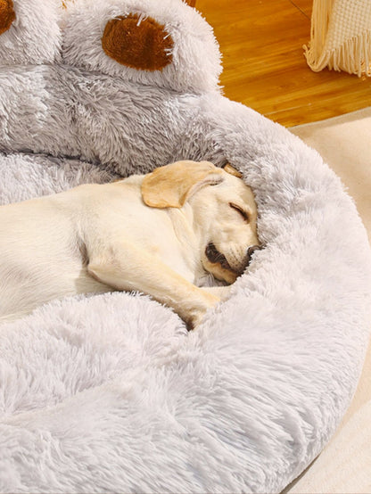 Cama de Cachorro Inverno Gato Sofá Cama Fofa Pata de Urso Confortável Camas Para Animais de Estimação Pequenos Médios Grandes Almofada Macia Fofa Cama de Cachorro