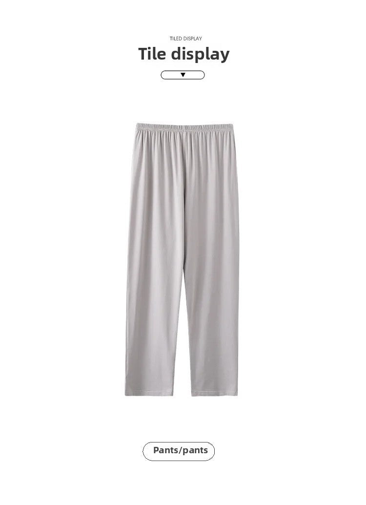 New Hot Sale Of The Season Modal Loose Fit Men's Sleepwear Thin Home Pants Single Piece Summer Long Thin Home Pants Comfortable