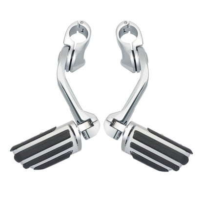 Kit de Suportes de Pedaleiras para Protetor de Motor de Motocicletas 1-1/4" Descanso de Pé para Harley Honda Davidson Road King Sportster Fat Boy Electra Glide