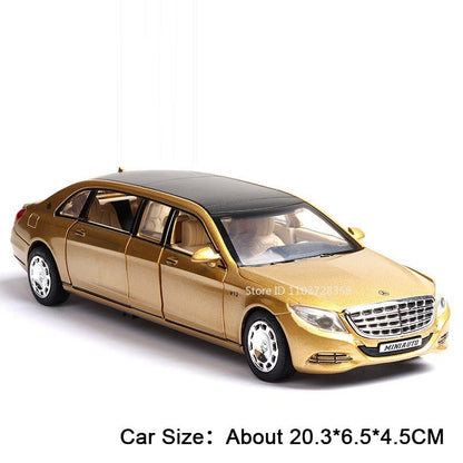 1:32 S650 C260 Modelo de Carro de Brinquedo em Miniatura Liga Fundida com Som Luz Portas Abertas Veículo de Simulação de Fricção Brinquedos para Presentes de Meninos