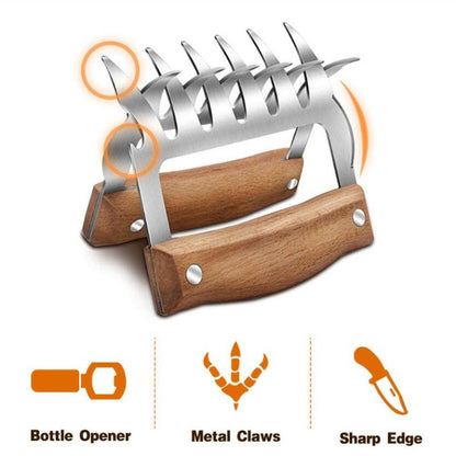 1pc Bear Claws Barbecue Fork Pull Shred Pork Shredde Manual Meat Clamp Roasting Fork Kitchen Tool Bbq Accessories Free Shipping