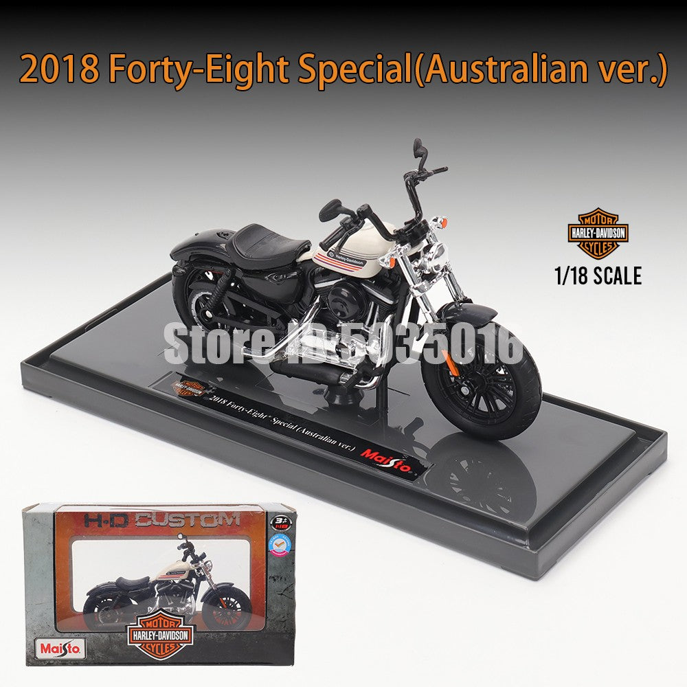 Maisto 1:18 Harley-Davidson Motorcycle 2022 Road King Fat Bob 114 Pan America 1250 Alloy Motorcycle Model Toy Car Collection