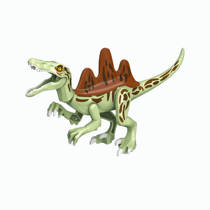 MOC Zoo Animal Building Block Accessories Set  Elephants Camel Deer Medieval Wolves Dinosaur Bricks Tyrannosaurus Model Toy