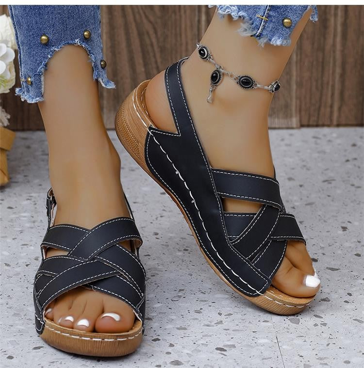 Women Sandals Shoes Summer Beach Shoes Woman Party Sandals For Women Wedge Ladies Shoes Non-Slip Footwear Women Sandal Female