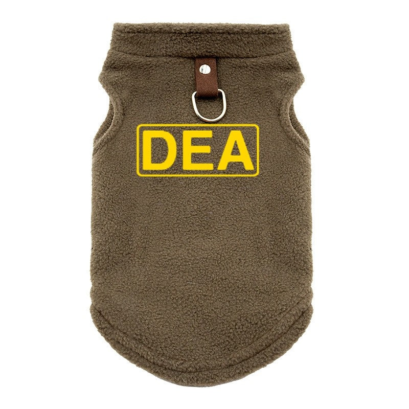 FBI Roupa para Cães Colete Macio Quente Roupa para Cachorros Colete Capa Roupa de Inverno para Animais de Estimação Jaqueta Casaco Cães Pequenos e Médios Roupa Chihuahua P-GG