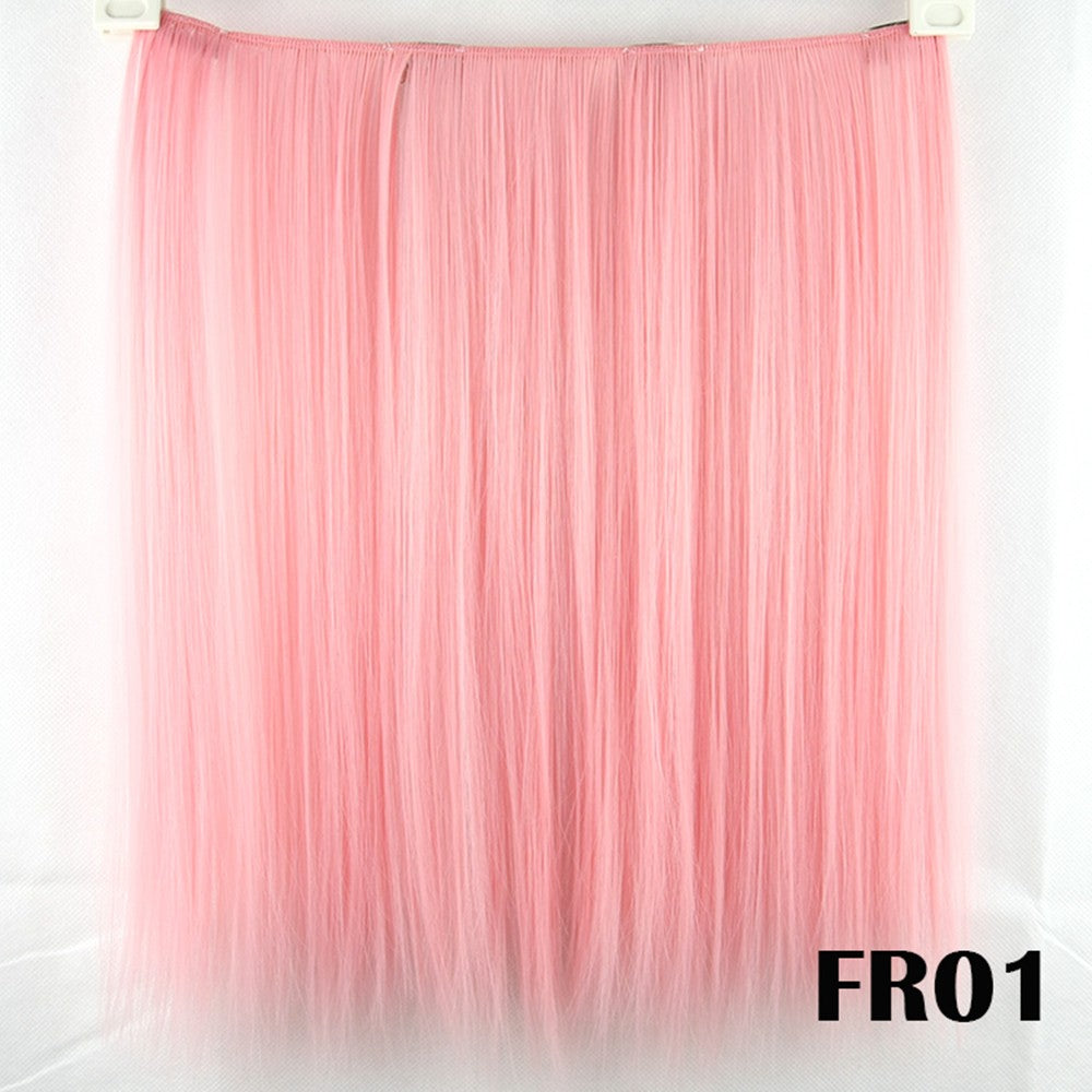 Soowee 9 Colors Synthetic Hair Straight Clip in Hair Extension Purple White Cosplay Hairpiece Rainbow Extenciones De Cabello
