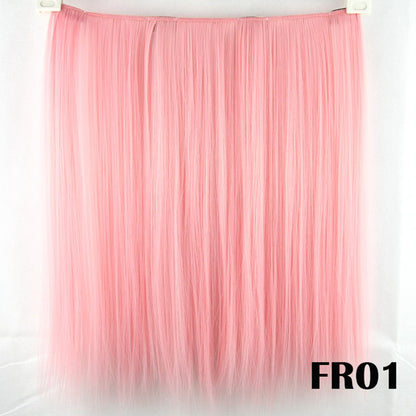Soowee 9 Colors Synthetic Hair Straight Clip in Hair Extension Purple White Cosplay Hairpiece Rainbow Extenciones De Cabello