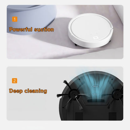 Ultra-Thin 3-in-1 Robot Vacuum & Mop: Sweeping, Wet & Dry Cleaning for Hard Floors, Pet Hair,Tiles - Automatic & Rechargeable