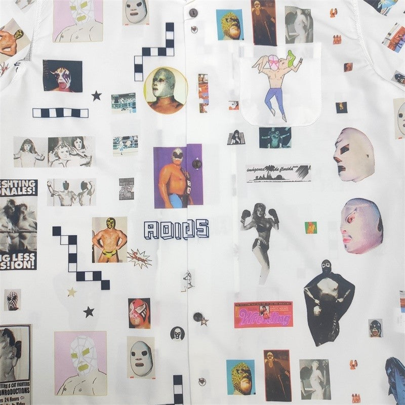 Latest Trend WACKO MARIA 25SS Vintage Denim Rope Crop Casual Hawaii Beach Holiday Mens Womens Casual Short Sleeve Shirt Tops