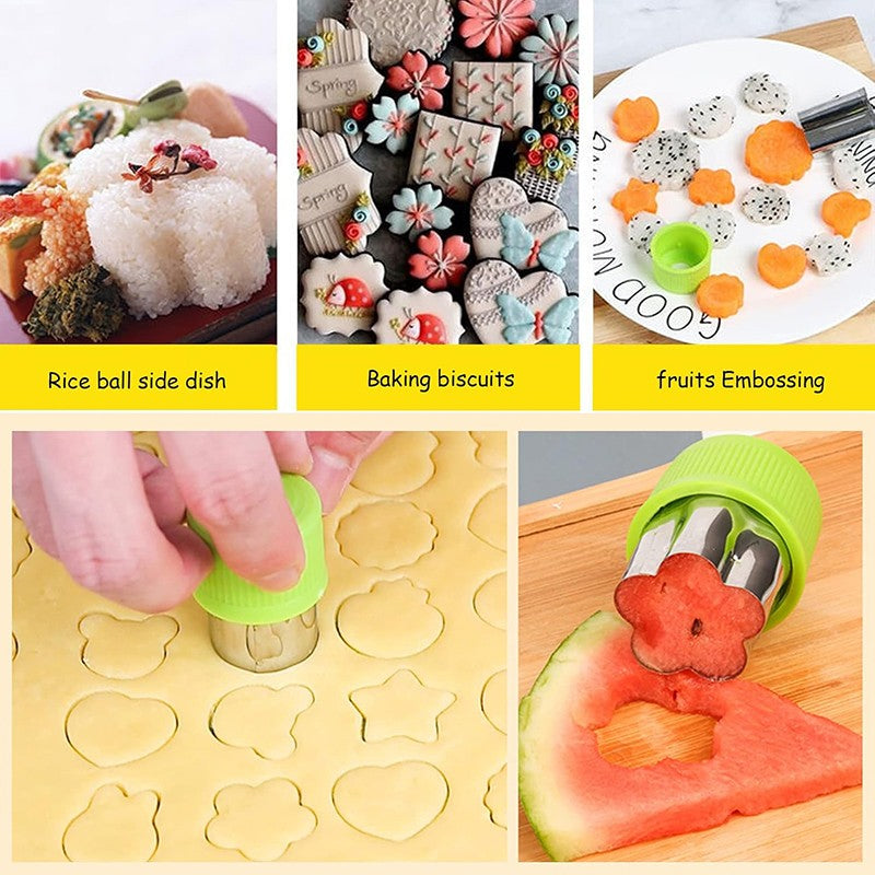 Mini Garfos de Fruta para Crianças Animais Fofos Palitos para Lanches com Cortador de Vegetais Conjunto de Divisórias de Silicone para Lancheira