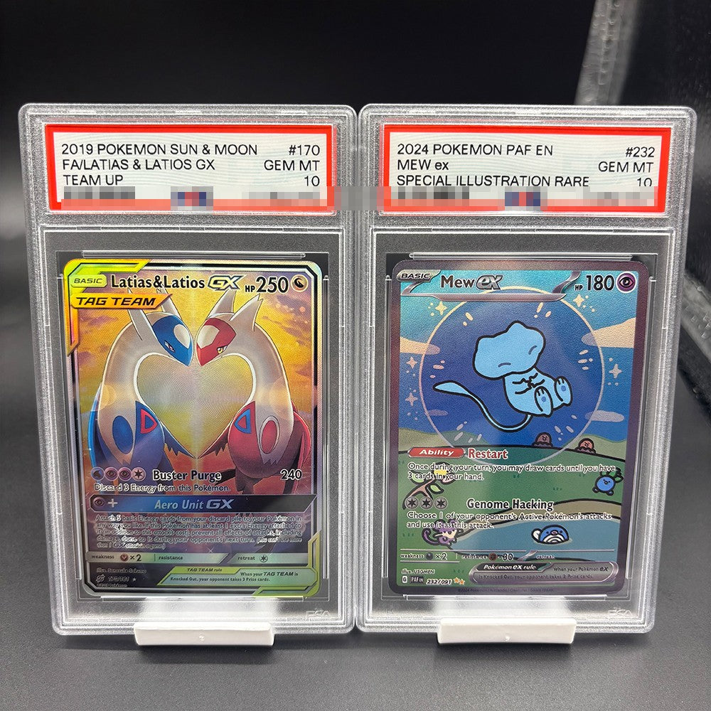 Cartão de Avaliação Versão Inglesa DIY PTCG PIKACHU CHARIZARD MEW Cartão de Coleção Cópia Cartão de Avaliação 10 Pontos Presente de Anime e Jogo