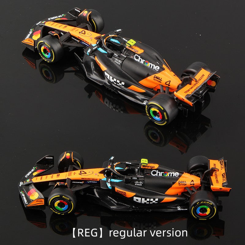 Bburago 1:43 2025 McLaren Racing MCL39 F1 Liga Modelo Formula Automóvel Brinquedo #4 Norris #81 Piastri Miniatura Estática Fundida