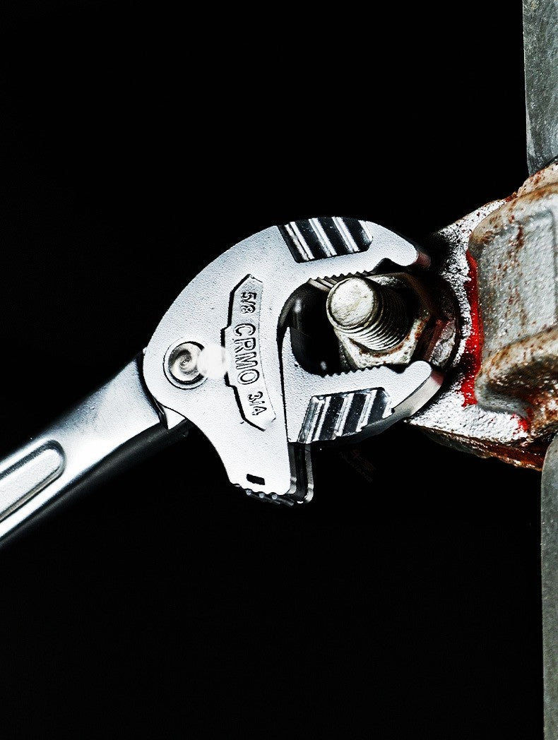 Chave Catraca de Mola com Travamento Automático, Chave Garra de Caranguejo Industrial Pesada, Mandíbula Larga Ajustável para Fabricação de Tubos Automotivos
