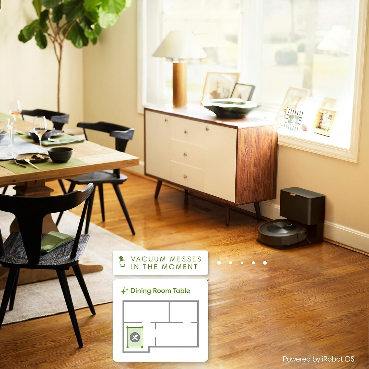iRobot Roomba j6+ Robô Aspirador de Pó com Esvaziamento Automático – Identifica e Evita Resíduos de Animais de Estimação e Fios, Esvazia-se por Até 60 Dias, Inteligente