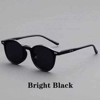 Vintage Round Sunglasses for Women Men Circular Sun Glasses Female Oval Eyewear Oculos De Sol for Male Female Eyeglasses