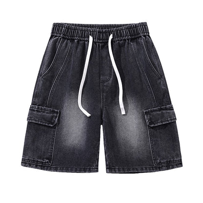 New tooling summer men's and women's casual outdoor cotton denim shorts loose sports breathable quick drying pants