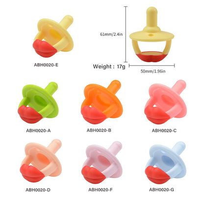TYRY.HU Baby Newborn Soft Food Silicone Nipple Infant Safe Circle Type Nipples Toddler Pacifier Kids Teether Toy For Boy Girls