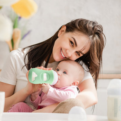 100% Silicone Bottle Sleeves for Philips Avent Natural Glass Baby Bottles, Premium Food-Grade Silicone Bottle Sleeves, 8 oz