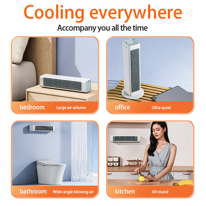 Ventilador de Ar Sem Lâminas 3000mAh Ventilador Elétrico de Vento Forte Ventilador de Mesa Multiúso para Quarto, Sala de Estar e Banheiro