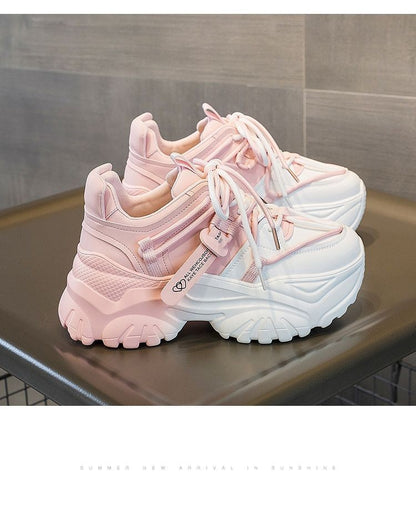 Women's Shoes Casual Shoes Spring Sneakers Platform Woman-shoes Tennis Female Fashion Thick Sole 2024 Roses Trainers Increased I