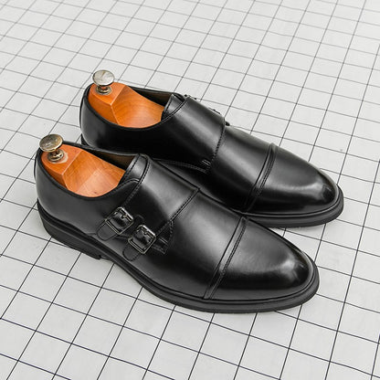 Brand New Men's Pointed Comfortable Business Banquet Oxford Shoes Fashion Spring Men's Breathable Casual Wedding Leather Shoes