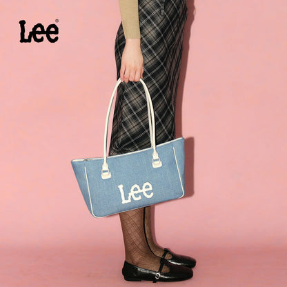 LEE Women Crossbody Shoulder Bag Double-strand Arched Handle Design Daily Travel Shopping Bag Stylish College Student Tote Bag