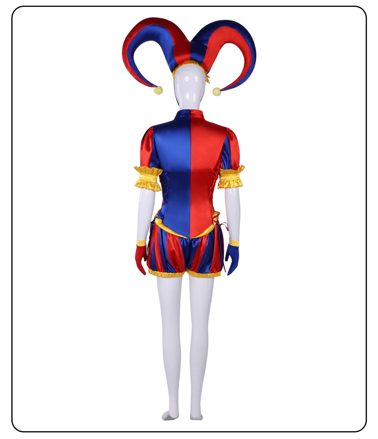 Hazbin Hotel Fizzarolli Cosplay Costume The Amazing Digital Circus Pomni Pierrot Harlequin Clown Outfit Halloween Party Costume