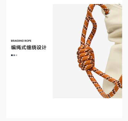 LEE Unisex Denim Blue Soft Pillow Shoulder Bags Beige Casual Simple Utility Light Ladies Large High Capacity Hobo Crossbody Bag