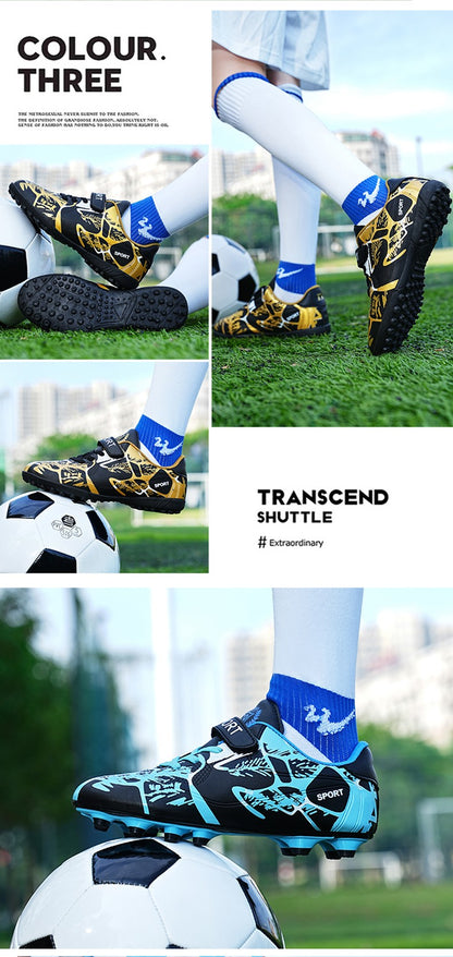 New Kids Football Shoes Match Soccer Shoes Indoor Football Field Boots Grass Training Original  Professional Sneaker Comfortable