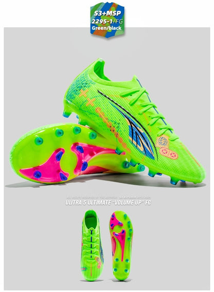 Soccer Shoes Men's Football Field Boots Grass Training Society Sports Soccer Cleats Without ShoeLaces Crampons De Football