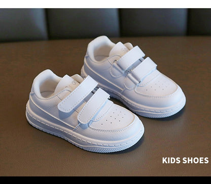 Autumn Kids White Sneakers Leisure Soft Bottom Fashion Boys Girls Sport Shoes All-match Children Trainers Non-slip Running Shoes