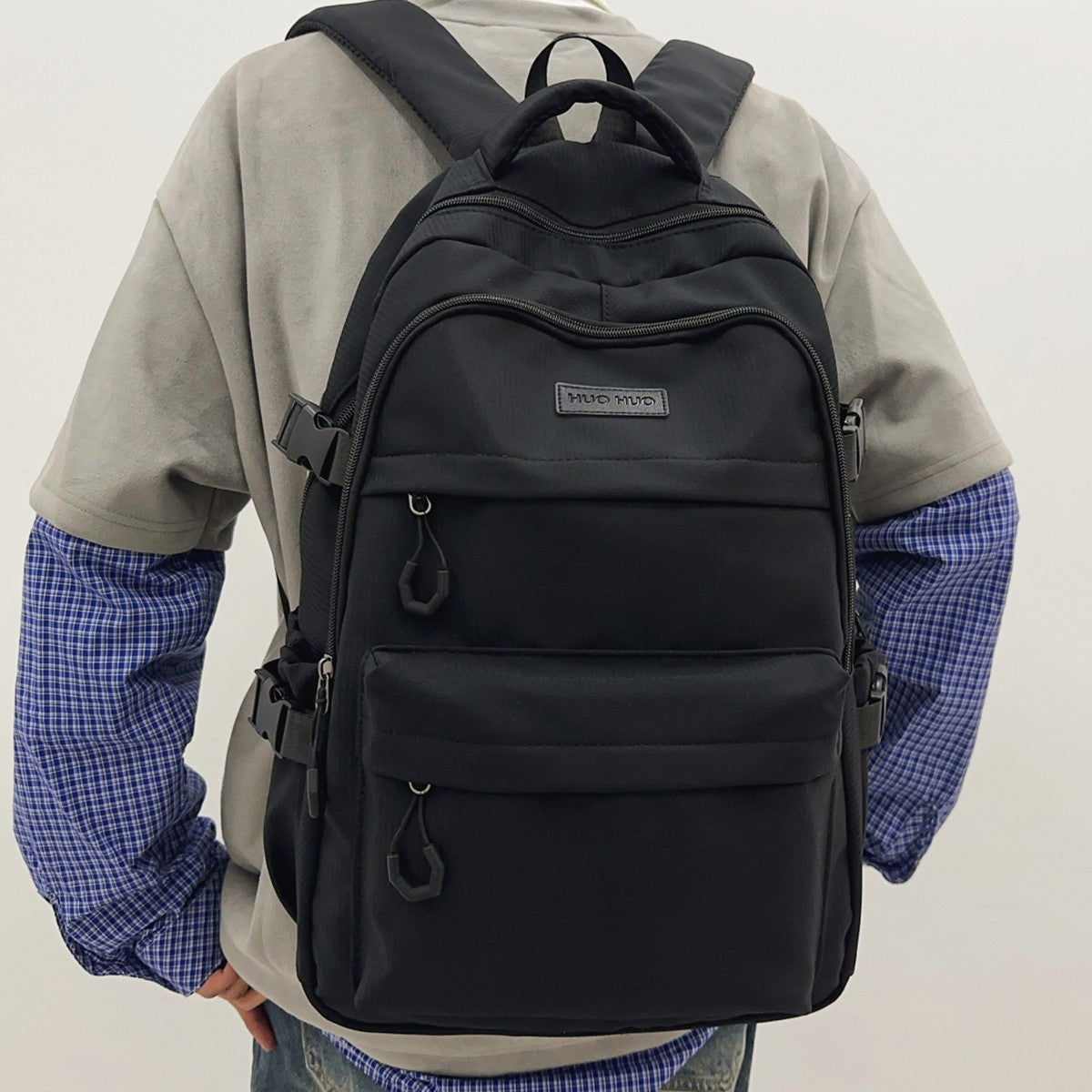 Mochila Escolar Unissex Nova Japonesa Simples de Estudante do Ensino Médio e Fundamental Mochila de Grande Capacidade