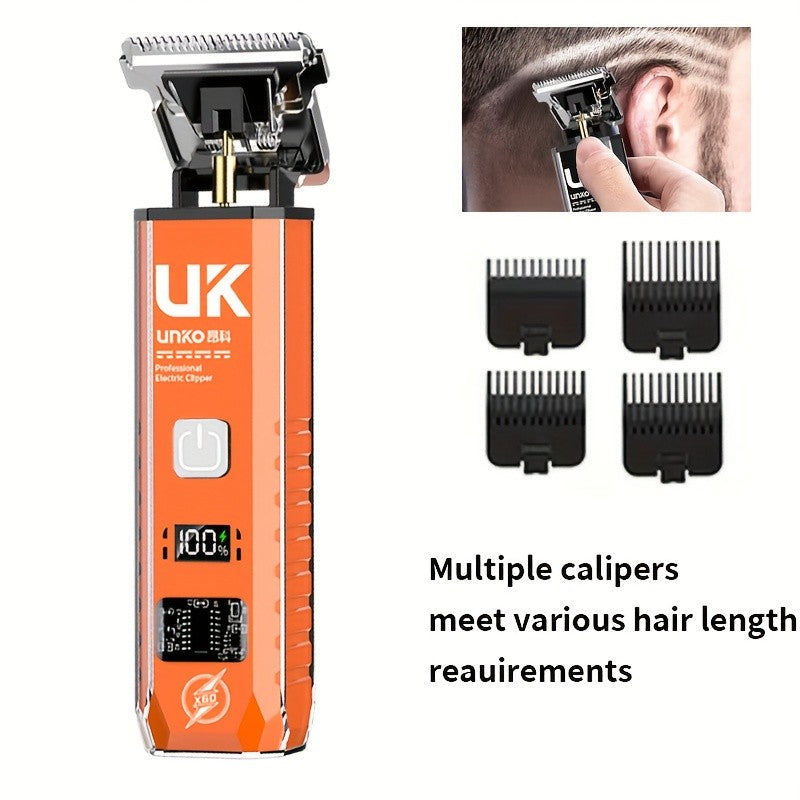 Professional Cordless Hair Clipper, Rechargeable Electric Hair Trimmer for Men Kids Home & Salon Use