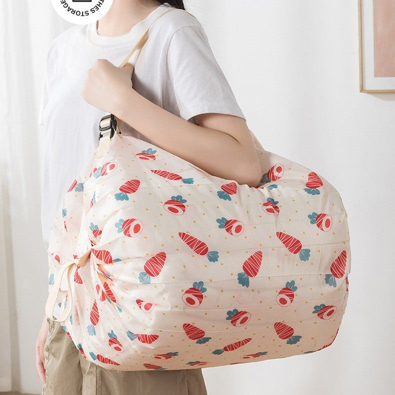 1-2 PCS Folding Shopping Bag Portable Ultra Light Environmentally Friendly Bag Storage Bag Large Capacity Waterproof Tote Bag