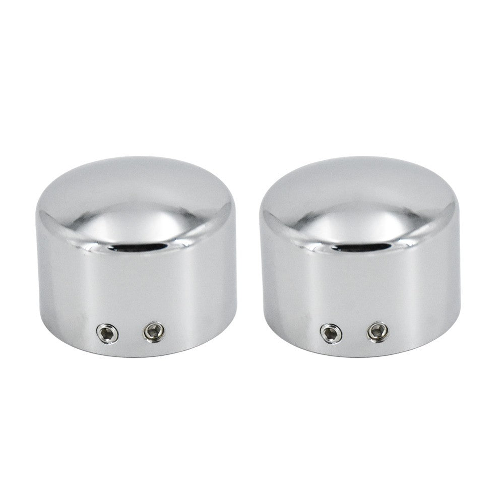 2 peças Tampa do Eixo Dianteiro da Motocicleta Porca Capa Parafuso Preto/Cromado Para Harley Touring Softail Breakout Dyna Street Bob V-Rod Sportster