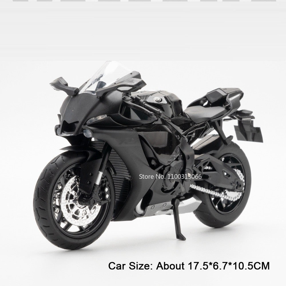 Modelos de Motocicletas 1:12 Honda CB400F R1 Carros de Brinquedo com Luz Musical Direção de Roda Miniatura de Motocicleta Ornamento de Mesa de Escritório