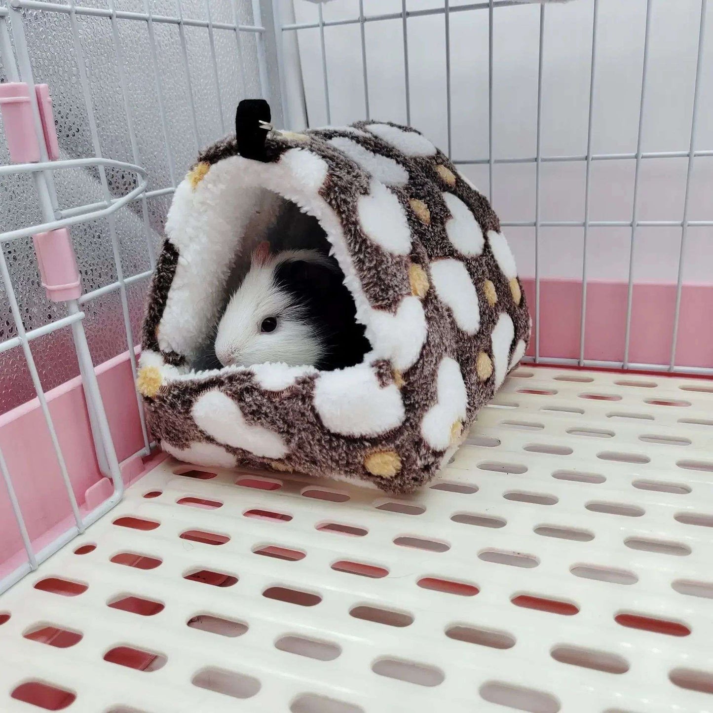 Ninho de Hamster Bolsa de Mel Esquilo Ramo de Flor Brilhante Porquinho-da-índia Porco-da-holanda Gato Longo Suprimentos de Aquecimento de Inverno para Animais de Estimação Gaiolas de Algodão