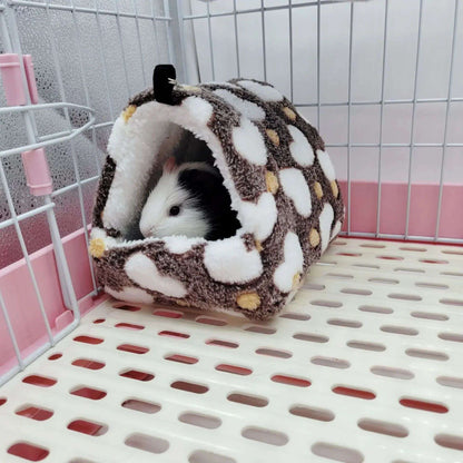 Ninho de Hamster Bolsa de Mel Esquilo Ramo de Flor Brilhante Porquinho-da-índia Porco-da-holanda Gato Longo Suprimentos de Aquecimento de Inverno para Animais de Estimação Gaiolas de Algodão