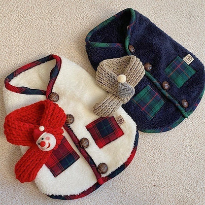 Roupas de Natal para Golden Retriever Cães de Médio e Grande Porte Inverno Colete de Duas Pernas Cães Gatos Roupas para Pets Suprimentos para Cães Roupas Atacado
