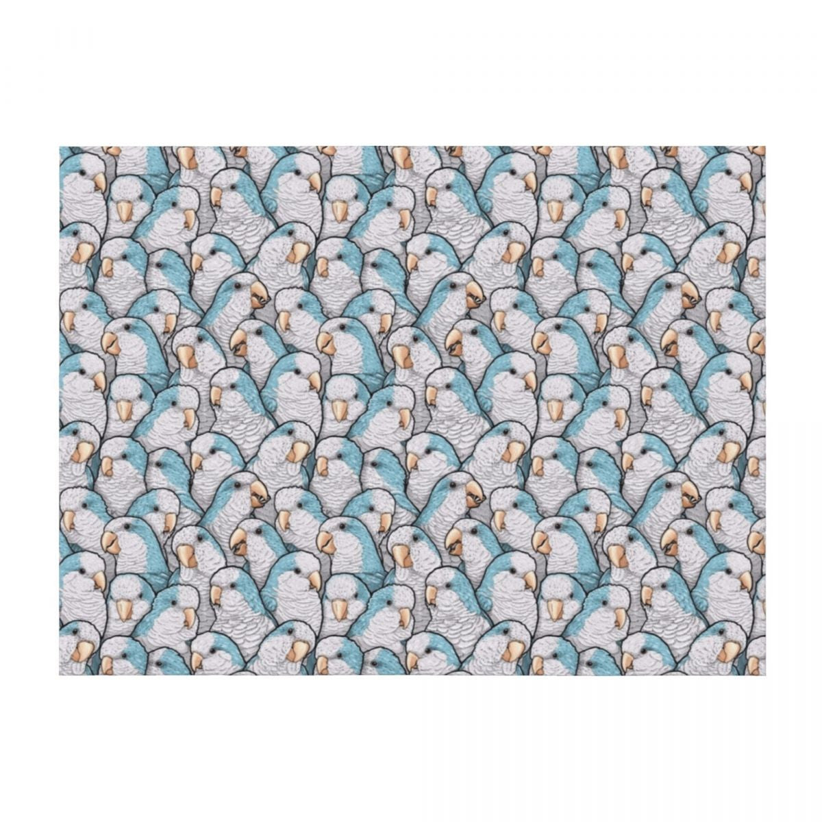 Blue Quaker Monk Parakeets Throw Blanket Flannels Comforter Kid'S sofa bed Blankets